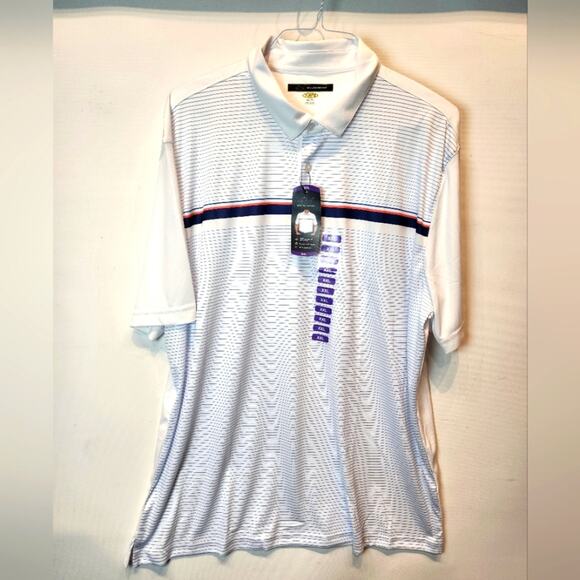 Greg Norman New White Golf Shirt Performance Moisture Wicking Size XXL - Picture 1 of 9